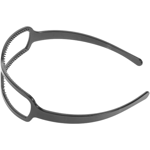 Beavorty Harzkopf Hoop Komfortabel Geformt Sonnenbrille Damen Bequem Stilvoll Stirnband Wie Eine Sonnenbrille Sonnenbrillenförmiges Stirnband Trendy Gläser Für Plastik Black von Beavorty