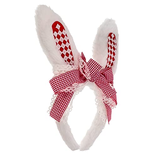 Beavorty Hasenohr Stirnband Cosplay-kaninchen-kopfschmuck Hasenohren Stirnband Stütze Stirnband Aus Kaninchenfell Neues Jahr Kopf Bopper Ostern Kinder Kopfschmuck Baby Mädchen Handgemacht von Beavorty