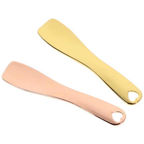 Beavorty Make-up-löffel-set Aus Zinklegierung Gesichtscreme-spatel Für Hautpflegeprodukte Tragbares Schönheitswerkzeug/roségold von Beavorty