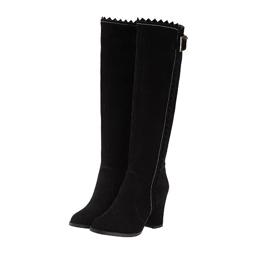 Beavorty Herbst Winter Damenstiefel Hochschaft Kniehohe Stiefel mit Stabilem Absatz und Bequemem Design Für Stilbewusste Frauen Warme Hautfreundliche Materialqualität Leicht und Praktisch von Beavorty