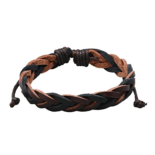 Beavorty Geflochtenes Lederarmband Für Herren Armband Für Männer Geflochtene Schnurarmband Herrenarmband Lederarmband von Beavorty