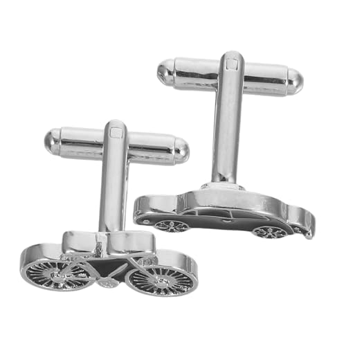 Beavorty Herren Manschettenknöpfe Kreative Auto Fahrrad Design Legierung Langlebig Business Hochzeit Hemd Zubehör Geschenkidee von Beavorty