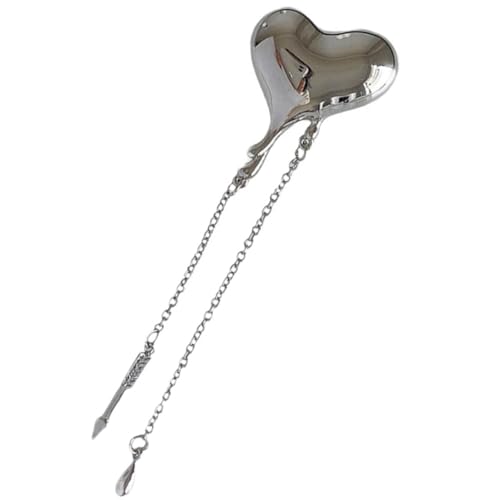 Beavorty Herz Brosche Kette Quaste für Damen Anstecknadel Schmuck für Kleidung und Anzug Valentinstagsgeschenk Kragenbrosche von Beavorty