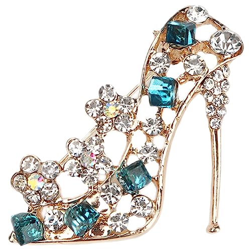Beavorty Hochwertige Brosche Form Eines High Heels Funkelnde Anstecknadel für Damen Schmuck Accessoire für Kleider Schals Jacken Besondere Anlässe Wie Valentinstag Geburtstage Jubiläen von Beavorty