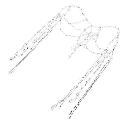 Beavorty Hochzeits Haarkette für Frauen Stirnkrone Zierlicher Haarschmuck für Bräute Accessoire für Romantische Anlässe für Hochzeiten und von Beavorty