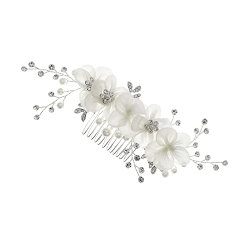 Beavorty Blumen Seithaar Kamm Braut Strass Hochzeitshaarschmuck Für Bräute Zubehör Haarschmuck Für Damen Kapuzenpullover Tragegurte Strasssteine Blumenmädchen Die Blumen Fräulein von Beavorty