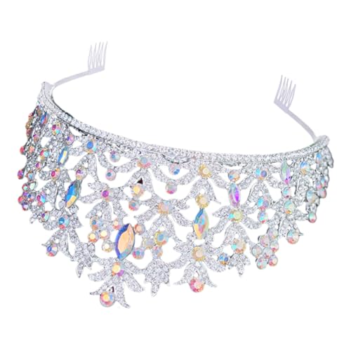 Beavorty Tiara Hochzeit Für Frauen Strass Verzierung Kopfschmuck Braut Stirnband Mit Kristallkrone Hochzeitskronen Geburtstagsteilnehmer von Beavorty