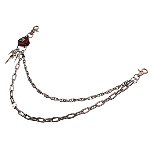 Beavorty Hosenkette PU Hip Hop Jeanskette für Männer Punk Hosenkette Langlebige Geldbörse Kette mit Karabinern Geeignet für Jeans und Gürtel Beavorty Hosenkette PU Hip Hop Jeanskette für Männer Punk Hosenkette Langlebige Geldbörse Kette mit Karabinern Geeignet für Jeans und Gürtel von Beavorty