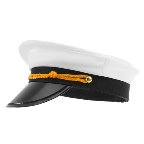 Beavorty Yachtkapitänshut Marineblau Für Herren Und Frauen Verstellbar Für Nautische Themenpartys Strandhochzeiten Halloween-kostüme Und Cosplay von Beavorty