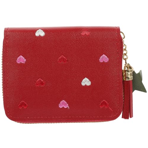 Beavorty PU Geldbörse Damen Kartenetui für Frauen Cartoon Geldbörse mit Reißverschluss Kleine Münzgeldbörse Geldbeutel für Mädchen von Beavorty