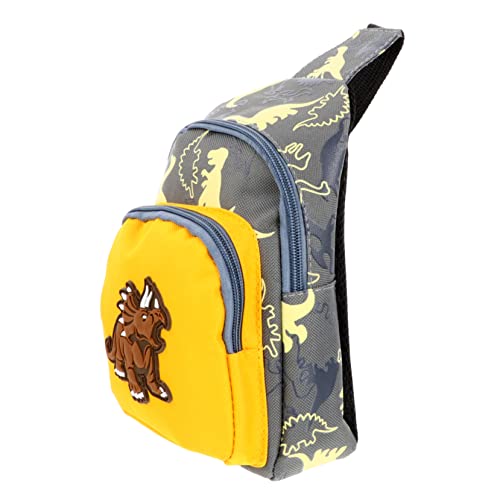 Beavorty Kinderrucksack Mit Dinosaurier-Motiv Verstellbare Crossbody-Bag Für Jungen Und Mädchen Robuste Bauchtasche Gürteltasche Für Snacks Und Schlüssel Langlebig Glattem von Beavorty