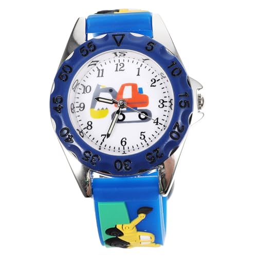 Beavorty Kinderuhr Cartoon Kleinkinduhr Entzückende Uhr Armbanduhr Für Mädchen Und Jungen Aus Silikon Und Edelstahl von Beavorty