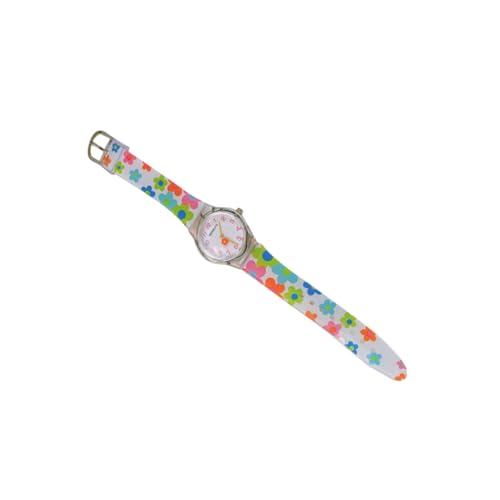 Beavorty Kinderuhr mit Blumenmotiv Silikonarmband Verstellbar für Mädchen Kreative Cartoon Armbanduhr von Beavorty