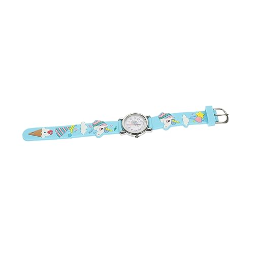 Beavorty Kinder Cartoon Uhr Verstellbare Armbanduhr Kunststoff mit Einhornmuster Uhr für Mädchen und Jungen für Schüler und Komfortabel von Beavorty