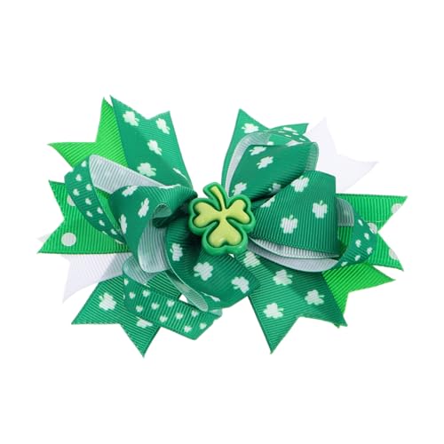 Beavorty Kleeblatt-haarspange Für Frauen Einzigartige Haarklammern Aus Leichtem Material Mit Mehrlagigem Schleifen-design Haarschmuck Für St Patrick's Day Und Irische Festivals von Beavorty
