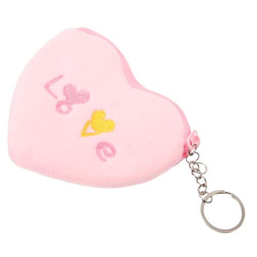 Beavorty Kleines Herzförmiges Plüsch Portemonnaie für Mädchen Süße Rosa Geldbörse Vielseitige Schlüsselanhänger Tasche für Valentinstag Beavorty Kleines Herzförmiges Plüsch Portemonnaie für Mädchen Süße Rosa Geldbörse Vielseitige Schlüsselanhänger Tasche für Valentinstag von Beavorty