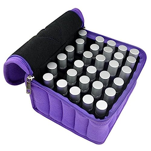 Beavorty Aufbewahrungsbeutel Für Ätherische Öle Beutelhalter Für Ätherische Öle Schublade Organizer-Tasche Für Ätherische Öle Organizer Für Ätherische Öle Aromatherapie Violett Schutz Typ von Beavorty