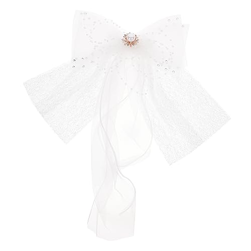 Beavorty Kopfbedeckungen Für Die Braut Hochzeit Brautschleier Kopfschmuck Für Die Braut Roaring 20s Kostüme Für Frauen Tolle Gatsby-kleider Für Damen Spitze Mori-abteilung Zubehör Fräulein von Beavorty