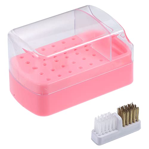 Beavorty Kopfbox Für Nagellack Schleifkopf-finish-koffer Polierkopf-organizer Nagelbohrer-organizer Weiblicher Maniküre-bohrerhalter Bohrer Für Nägel Veranstalter Aufbewahrungskiste Plastik von Beavorty