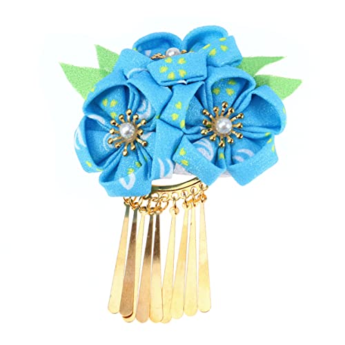 Beavorty Essstäbchen Aus Japanischem Kimono-haar Japanische Haarspange in Fächerform Hanfu Haarschmuck Kimono-kanzashi-haarnadel Kimono-kirschhaarnadel Haarspangen Kleine Blumen China Braut von Beavorty