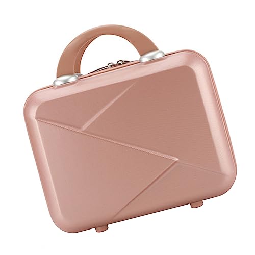 Beavorty Kosmetikkoffer Kulturbeutel Für Damen Harte Kosmetik-Organizer-Tasche Schminktasche Für Damen Kleiner Reise Tragbarer Tragetaschen Schminkkoffer Beauty-Box Reisen Kieselgel Einfach von Beavorty