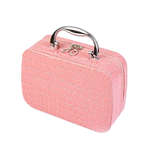 Beavorty Kosmetikkoffer Make-up-Pinsel-Organizer Für Toilettenartikel Tragbare Make-up-Tasche Tasche Für Make-up-Set Kulturbeutel Für Unterwegs Klare Tasche Metall Container Hängend Reisen von Beavorty