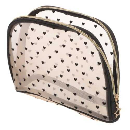 Beavorty Schminktasche Mit Reißverschluss Kosmetiktasche Tragbare Make-up-Tasche Outdoor-Make-up-Organizer Für Frauen Kleine Reisetasche von Beavorty