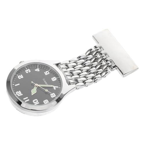 Beavorty Krankenschwester Taschenuhr Arzt-Brosche-Uhr Taschenuhr mit Schlüsselschließe Doktor Brosch-FOB-Clip-On-Uhr Prüfungsuhr Runde Keychain-Clip-On Legierung von Beavorty