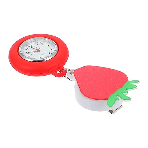 Beavorty Krankenschwester Uhr Einziehbare Taschenuhr Cartoon Design für Pflegekräfte Stilvolle Brosche mit Leuchtzeigern für Damen zu Besonderen Anlässen von Beavorty
