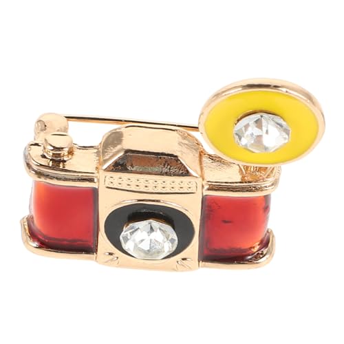 Beavorty Kreative Kamera Brosche Aus Emaille Mit Strass Vintage Anstecknadel Für Fotografie Vielseitige Dekoration Für Kleidung Taschen Und Hüte Geschenk Für Männer Frauen Und Fotografie-li von Beavorty