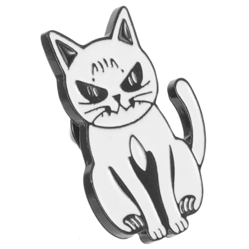 Beavorty Kreative Katzenbrosche aus Langlebiger Legierung Süßer Cartoon Anstecker für Rucksäcke Pullover und Kleidung Ausdrucksstarkes Design Tragbare Ästhetische Accessoire für Damen und von Beavorty