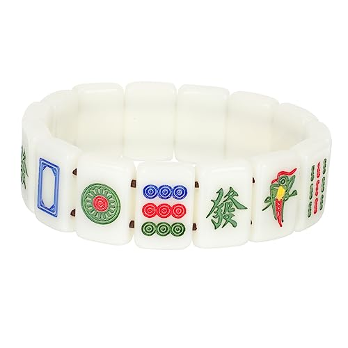 Beavorty Kreatives Mahjong Armband Strapazierfähigem Stretch Armband für Damen und Herren Perfektes für Mahjong zu Weihnachten und Valentinstag Vielseitig für Alltag und Besondere Anlässe Beavorty Kreatives Mahjong Armband Strapazierfähigem Stretch Armband für Damen und Herren Perfektes für Mahjong zu Weihnachten und Valentinstag Vielseitig für Alltag und Besondere Anlässe von Beavorty