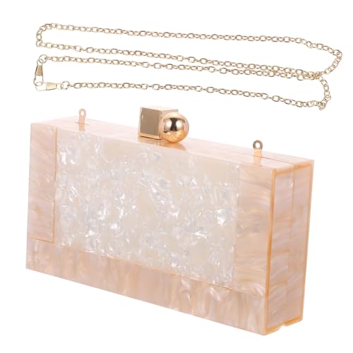 Beavorty Kreuzkörper Tasche Damen Leichter Tragbarer Abendbeutel mit Kettenriemen Umhängetasche für Partys Hochzeiten und Täglichen Gebrauch Beige Beavorty Kreuzkörper Tasche Damen Leichter Tragbarer Abendbeutel mit Kettenriemen Umhängetasche für Partys Hochzeiten und Täglichen Gebrauch Beige von Beavorty