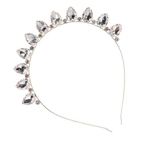 Beavorty Kristall Stirnband Haarschmuck Aus Strass Damen-strass-stirnbänder Strass-haarschmuck Stirnbänder Für Erwachsene Für Frauen Haarband Erwachsener Mädchen Perlen Strasssteine Weiß von Beavorty