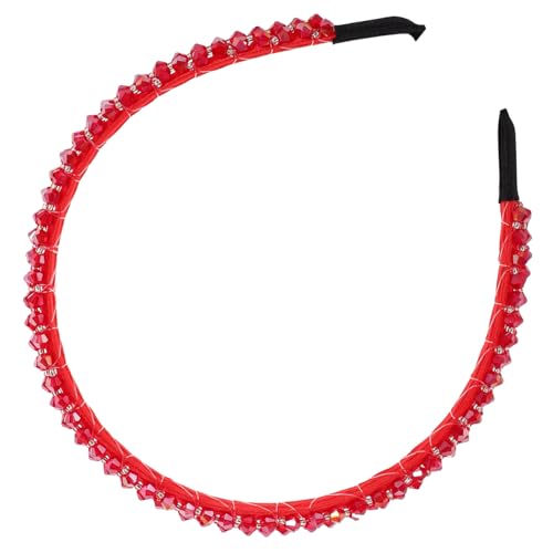 Beavorty Stirnband rotes stirnband damen stirnband haar zubehör haarschmuck Haarbänder Stirnbänder für Damen rotes Stirnband für Stirnband einfach schmücken von Beavorty