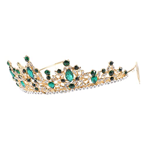 Beavorty Kristall Tiara Krone Strass Tiara Krone Kristall Tiara Krone Smaragd Tiara Prinzessin Königin Krone von Beavorty