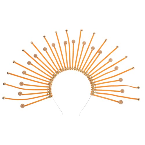Beavorty Einzigartiges Stirnband Mit Mythologischem Design Gold Sunburst Für Frauen Gothic Halloween Hochzeit von Beavorty
