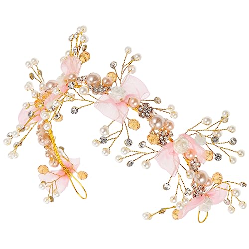 Beavorty Kunstperlen-Stirnband Blumenmädchen-Stirnband Strass-Haar-Accessoires Modische Stirnbänder Für Damen Perlen-Stirnband Für Mädchen Modische Stirnbänder Für Damen Modische von Beavorty