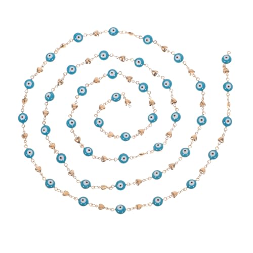 Beavorty Kupferkette mit Herz-evil-eye-anhänger Farbbeständig DIY Schmuckkette für Armbänder und Halsketten Vielseitig Anpassbar Modisches Accessoire für Damen Beavorty Kupferkette mit Herz-evil-eye-anhänger Farbbeständig DIY Schmuckkette für Armbänder und Halsketten Vielseitig Anpassbar Modisches Accessoire für Damen von Beavorty