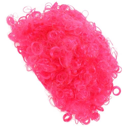 Beavorty Kurze Afro-Perücke Mit Lockigem Haar Kurze Flauschige Lockige Perücke Mit Rosigem Haar Rocker-Kostüme Der 70Er- Und 80Er-Jahre Clown-Cosplay-Perücke Für Halloween Karneval Party Beavorty Kurze Afro-Perücke Mit Lockigem Haar Kurze Flauschige Lockige Perücke Mit Rosigem Haar Rocker-Kostüme Der 70Er- Und 80Er-Jahre Clown-Cosplay-Perücke Für Halloween Karneval Party von Beavorty
