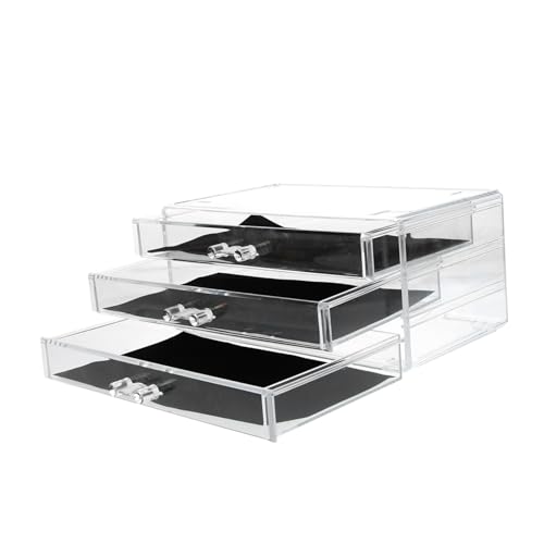 Beavorty 3-stufige Make-up-aufbewahrungsbox Aus Acryl Mit Schublade Kosmetik-organizer-box Für Lippenstifte Lidschatten Make-up-tools Beavorty 3-stufige Make-up-aufbewahrungsbox Aus Acryl Mit Schublade Kosmetik-organizer-box Für Lippenstifte Lidschatten Make-up-tools von Beavorty