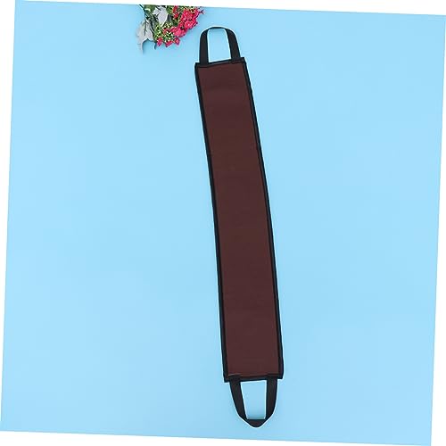 Beavorty Langstreifen Badewickel Peeling Rückenschrubber mit Komfortablem Band Sanftes Peeling und Tanning Auftrag Braunes Langlebiges Badehandtuch für Glatte Haut und im Duschen von Beavorty