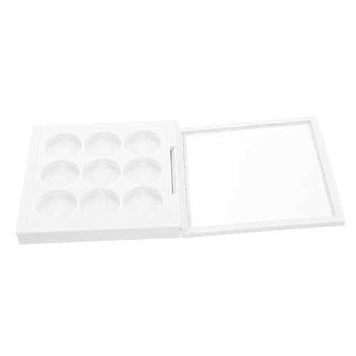 Beavorty Leere Lidschattenpalette Lidschatten Selber Machen Kosmetikbehälter Für Die Reise Kosmetikbehälter Mit Deckel Punktplatten Make-up-mischtablett Lidschattenpalette Leer Plastik Weiß von Beavorty