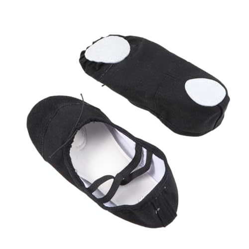 Beavorty Leichte Ballettschuhe mit Rutschfester Sohle und Elastischem Band für Erwachsene Flexible Tanzschläppchen aus Strapazierfähigem Canvas Geeignet für Yoga Ballett Modern Dance und von Beavorty