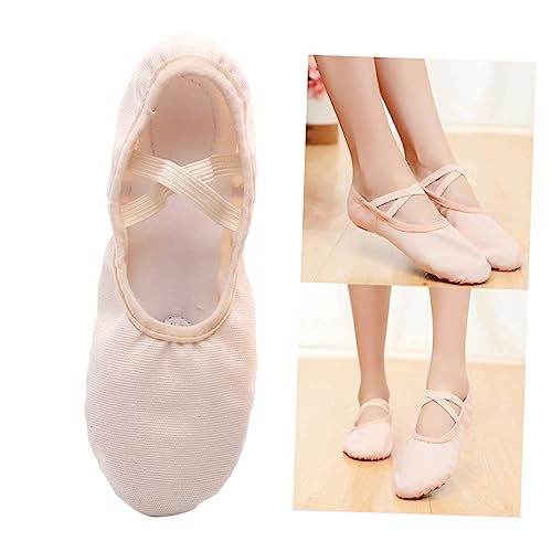 Beavorty Leichte Elastische Yogaschuhe Schnürsenkel mit Rutschfester Sohle und Flexibel Geeignet für Yoga Ballett und Tanz und Erwachsene Rosa von Beavorty