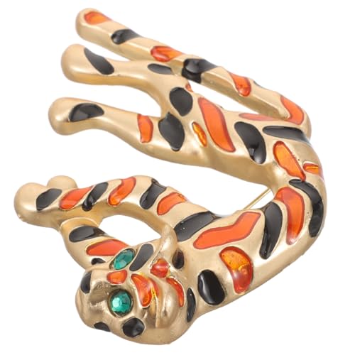 Beavorty Leoparden Brosche für Damen Einzigartiges Tiermotiv Abnehmbarer Anstecker für Kleidung Taschen Schals Stilvolles Accessoire für Besondere Anlässe von Beavorty