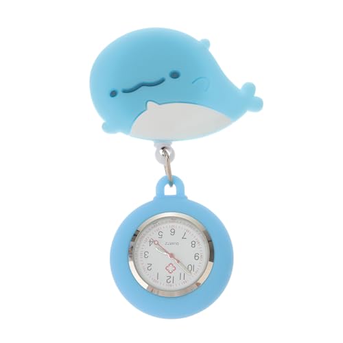 Beavorty Krankenschwester Uhr Einziehbar Clip On Taschenuhr mit Cartoon Design Metall für Pflegekräfte und Leicht und Praktisch Pflegeuhr für Damen von Beavorty