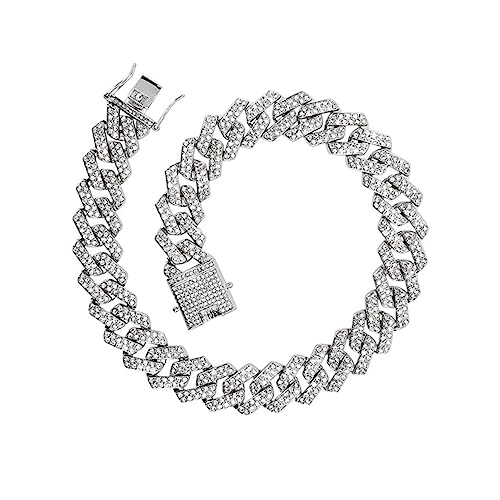 Beavorty Link Chain Armband für Männer Frauen Gliederarmband im Hip Hop Langlebig Stapelbar Glänzendes Design Perfektes Accessoire für Jede Gelegenheit von Beavorty