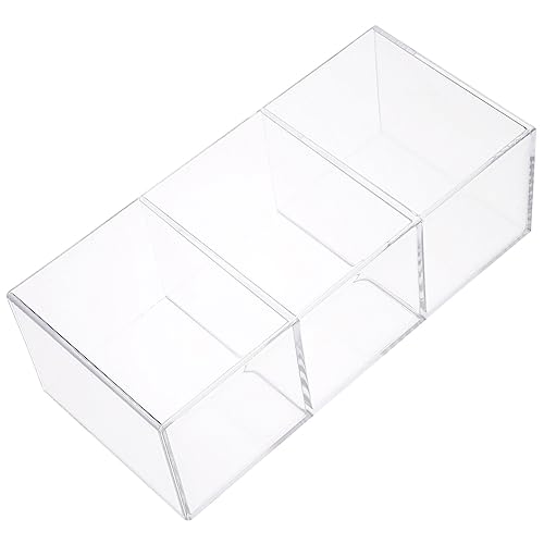 Beavorty Lippenstift-aufbewahrungsbox Aus Acryl Schminkpinsel-halter Mit Drei Fächern Kosmetika-organizer Für Theke Oder Schminktisch Leicht Zu Verstauen Bewegen von Beavorty
