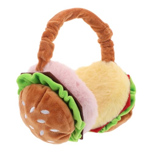 Beavorty Cute Hamburger Ohrenschützer Für Faltbare Weiche Thermische Ohrenwärmer Für Wetter Verstellbare Flauschige Earmuffs Für Outdoor-aktivitäten Und Sportarten von Beavorty